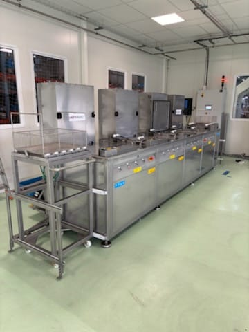 Installation de nettoyage industriel multi-bains AEROSEC